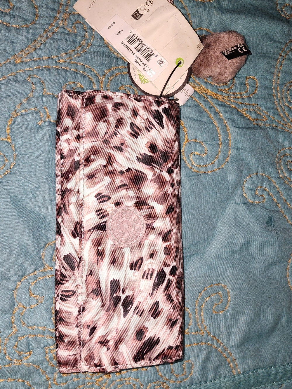 Kipling  Abstract Print Long Wrislet New With Tags
